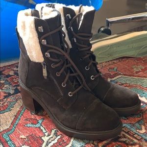 Marc Fisher Shearling Booties, Size 10 NWOB!